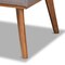 Baxton Studio Odessa Mid-Century Modern Grey Fabric and Walnut Brown Finished Wood 4-Piece Dining Nook Set 175-10843-10842-10840-Zoro - alternate 9
